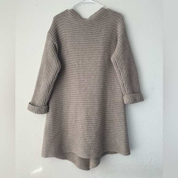 Knit Long Cardigan Sweater XL/1XL Italian Chunky Knit Long Cardigan - Picture 5 of 14